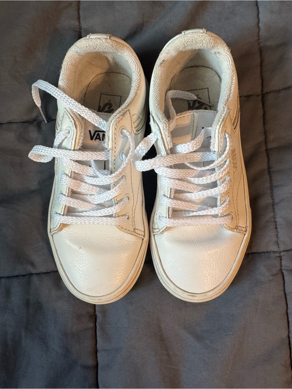 Vans Kids White Low-Top Sneakers